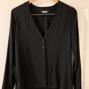 Reformation button blouse top